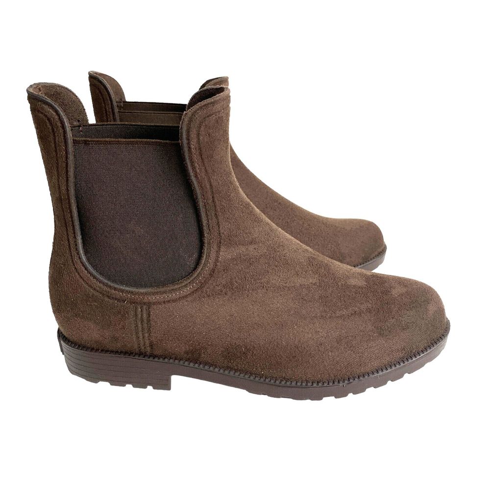 Wet Knot Sloane Boots Mocha/Brown Chelsea Waterproof Boots Size 8